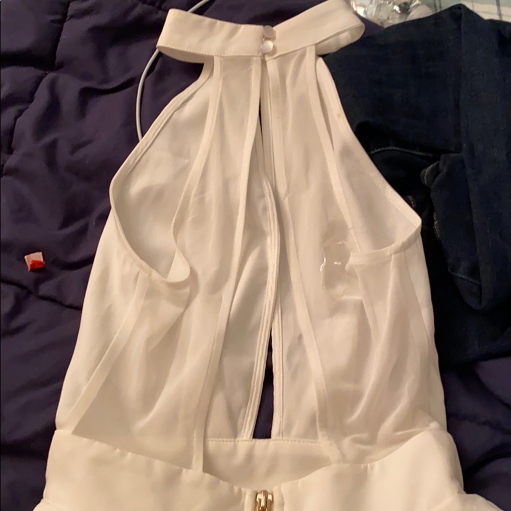 NWT white halter dress